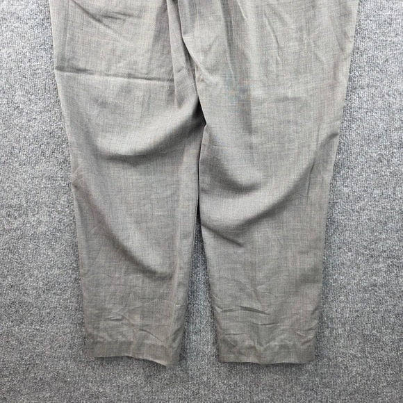 LL Bean Mens Classic Fit Gray 100% Wool Dress Pants 36W OFJG2 - Picture 4 of 10